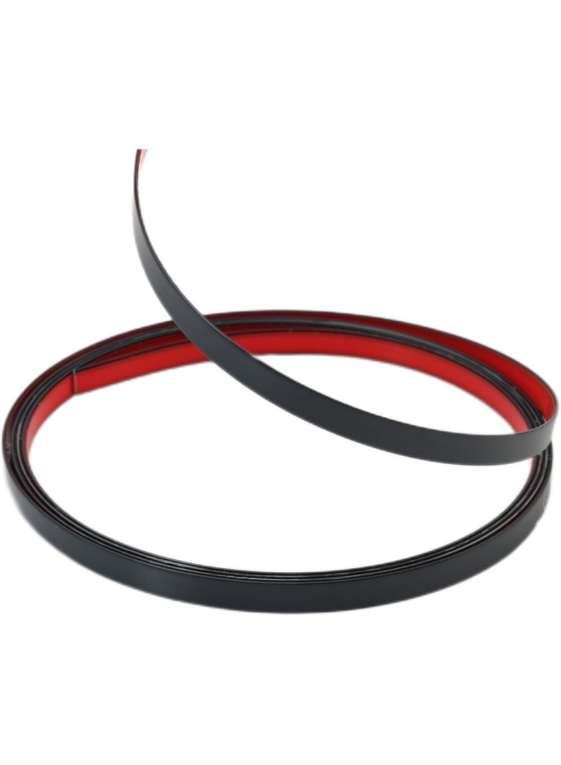 Matte Black Peel and Stick Wall & Molding Trim, Flexible DIY Strip for Mirror, Floor, Cabinet, Ceiling, Tile Edge (16.4 ft x 0.4 inch) - Image 1